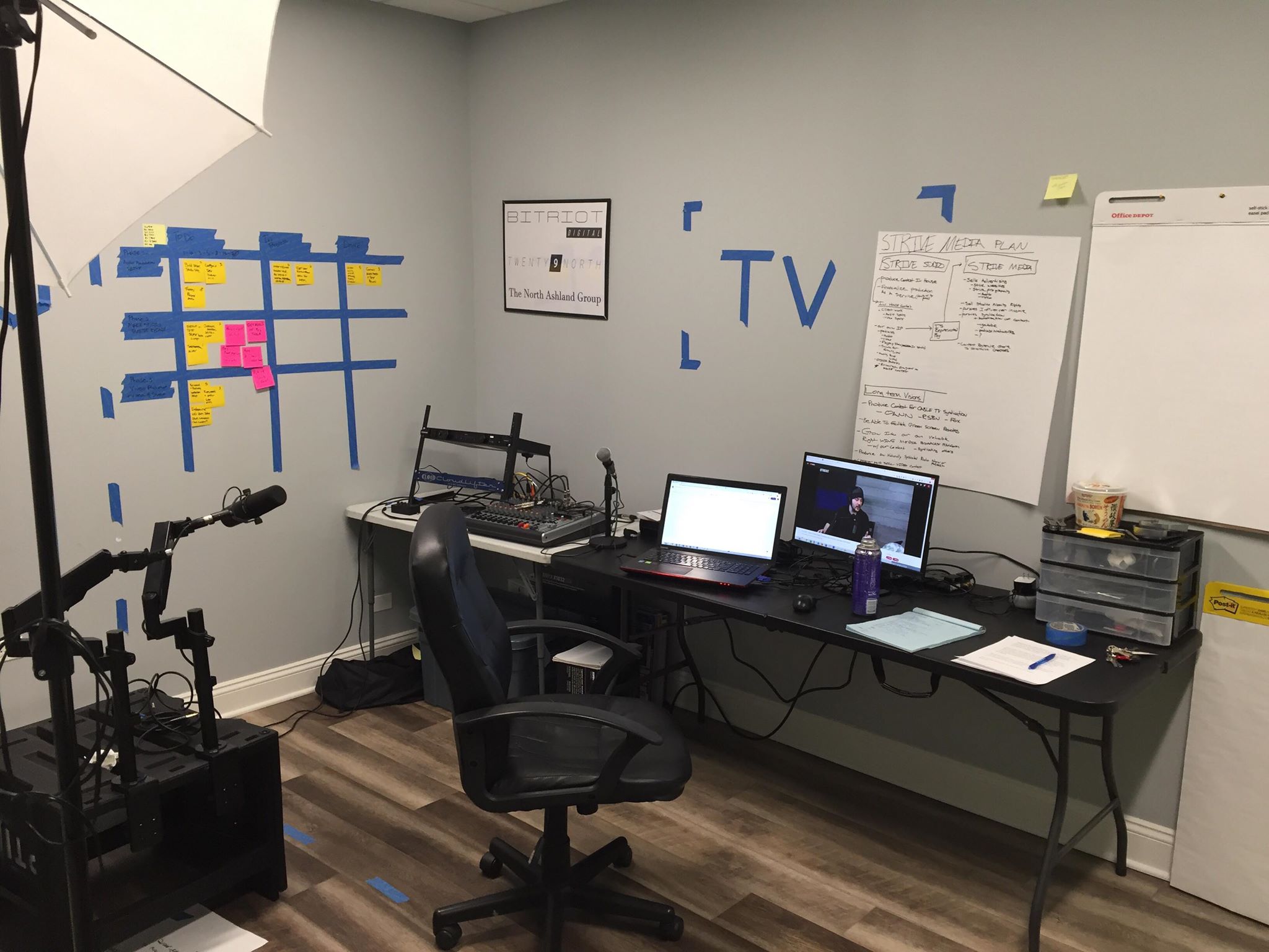 Work has begun in earnest on the twenty9north production studio